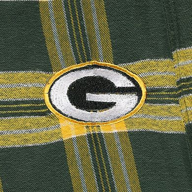 Women's Concepts Sport Green/Gold Green Bay Packers Plus Size Badge T-Shirt & Pants Sleep Set