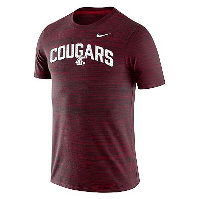 Men's Nike Crimson Washington State Cougars Sideline Velocity Performance T-Shirt