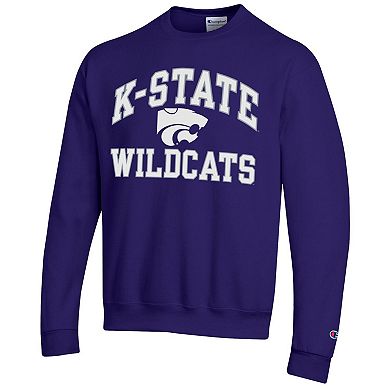 Men's Champion Purple Kansas State Wildcats High Motor Pullover Sweatshirt