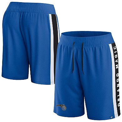 Men's Fanatics Branded Blue Orlando Magic Referee Iconic Mesh Shorts