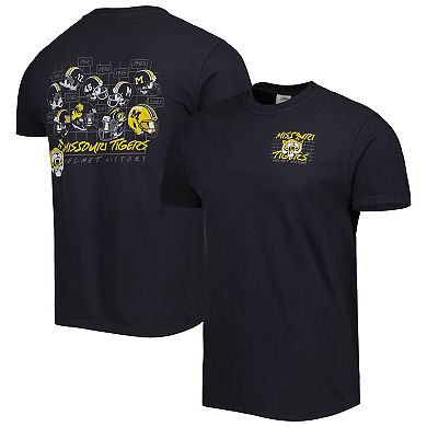 Men's Black Missouri Tigers Vault Helmet History Comfort T-Shirt