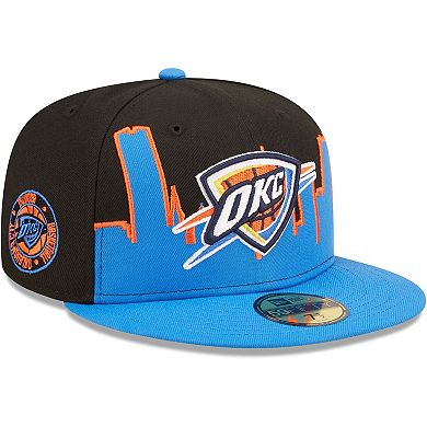 Men's New Era Blue/Black Oklahoma City Thunder 2022 Tip-Off 59FIFTY Fitted Hat