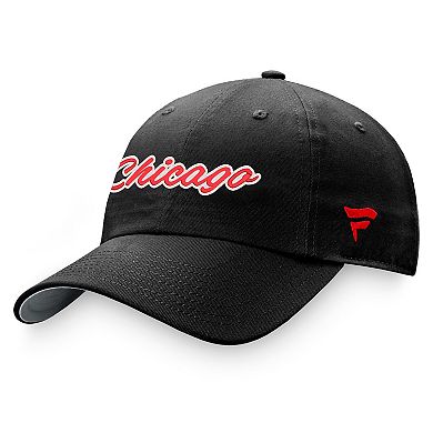 Women's Fanatics Branded Black  Chicago Blackhawks Breakaway Adjustable Hat