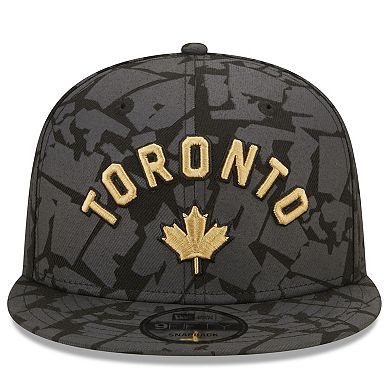 Men's New Era  Gray Toronto Raptors 2022/23 City Edition Official 9FIFTY Snapback Adjustable Hat