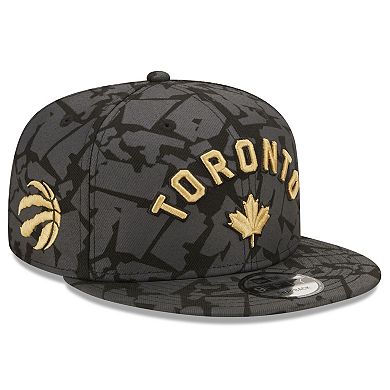 Men's New Era  Gray Toronto Raptors 2022/23 City Edition Official 9FIFTY Snapback Adjustable Hat