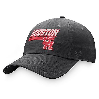 Men's Top of the World Charcoal Houston Cougars Slice Adjustable Hat
