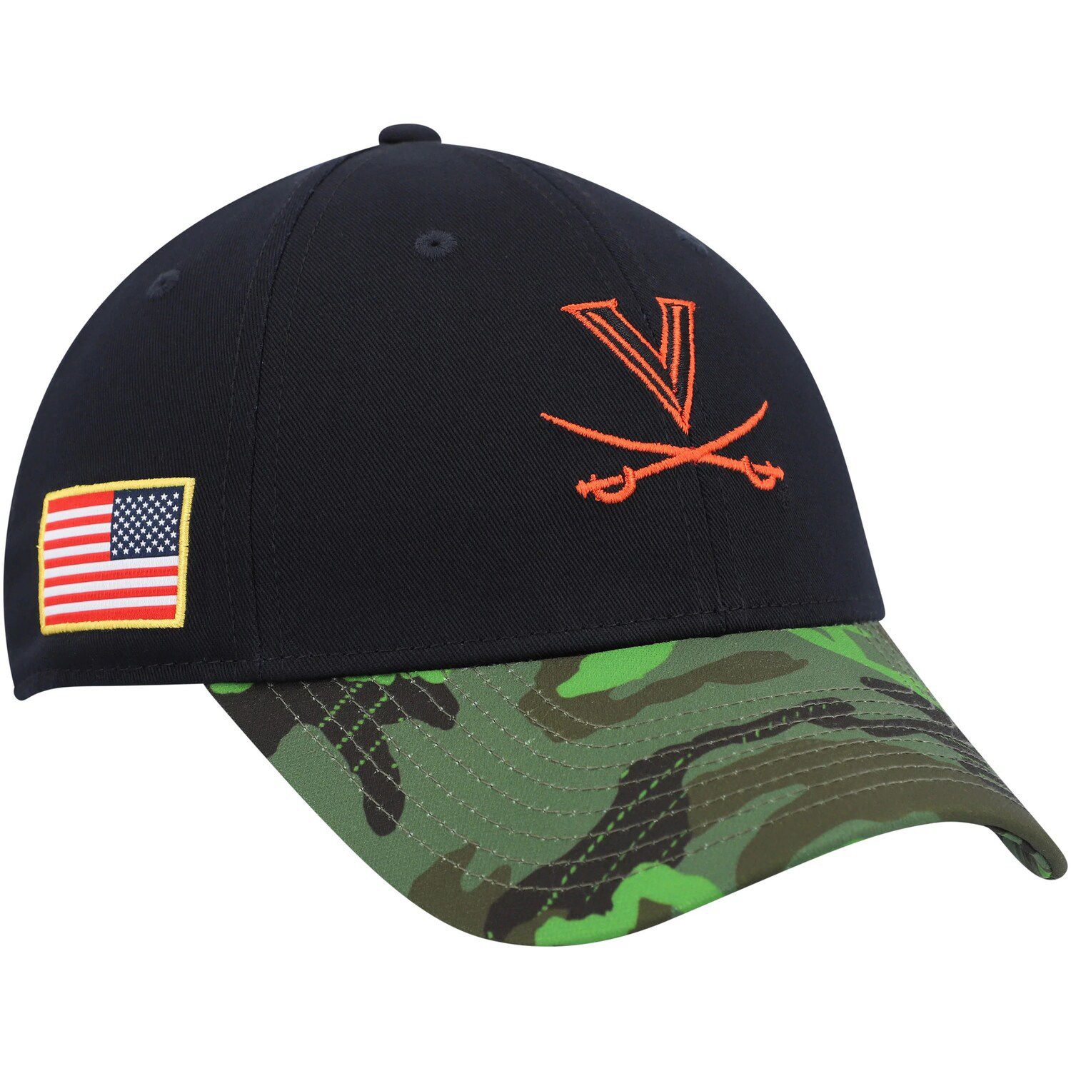 Men's New Era Camo/Black Virginia Cavaliers Classic Trucker 9FIFTY Snapback  Hat