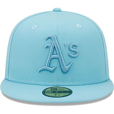 Men's New Era Light Blue Oakland Athletics Color Pack 59FIFTY Fitted Hat