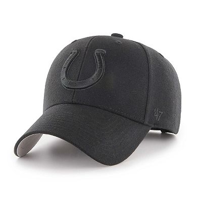 Men's '47 Black Indianapolis Colts Tonal MVP Adjustable Hat