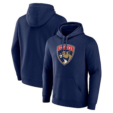 Men's Fanatics Branded Navy Florida Panthers Primary Logo Pullover Hoodie