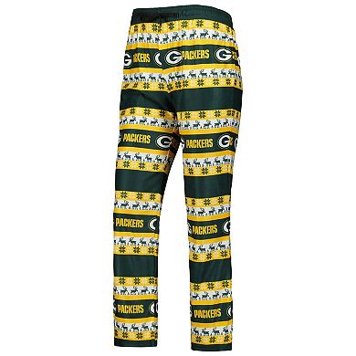 Women's FOCO Green Green Bay Packers Holiday Ugly Pajama Set