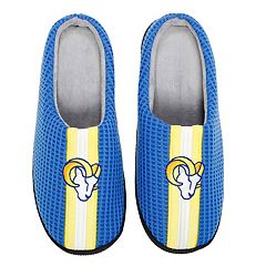 Los Angeles Rams NFL Womens Fur Team Color Moccasin Slippers