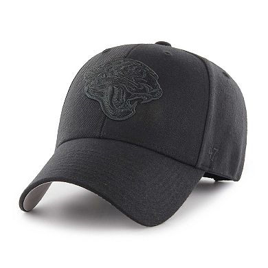 Men's '47 Black Jacksonville Jaguars Tonal MVP Adjustable Hat