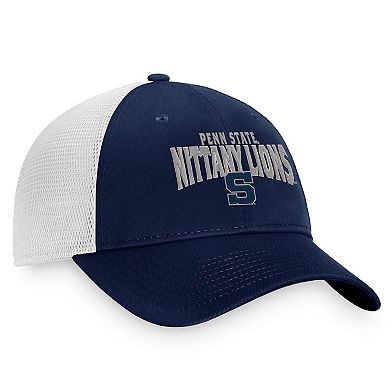 Men's Top of the World Navy/White Penn State Nittany Lions Breakout Trucker Snapback Hat