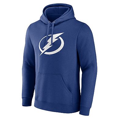 Men's Fanatics Branded Blue Tampa Bay Lightning Primary Logo Pullover Hoodie