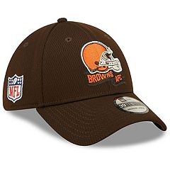 Men's New Era Orange/Brown Cleveland Browns Big & Tall Throwback