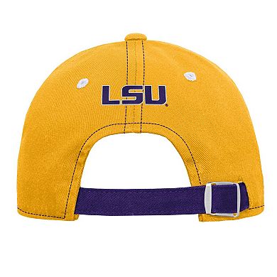 Youth Gold LSU Tigers Old School Slouch Adjustable Hat