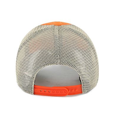 Men's '47 Orange Clemson Tigers Four Stroke Clean Up Trucker Snapback Hat