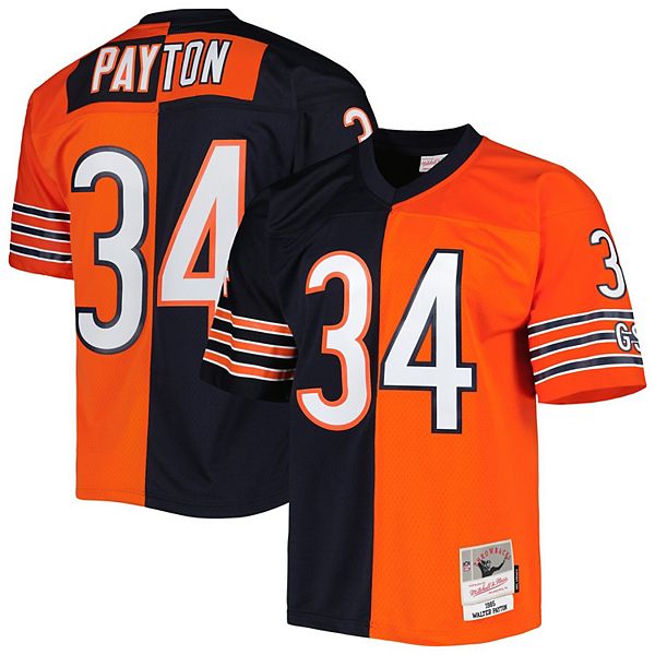 Men's Mitchell & Ness Walter Payton Navy/Orange Chicago Bears