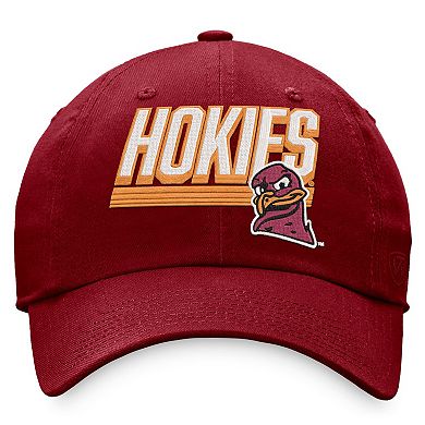 Men's Top of the World Maroon Virginia Tech Hokies Slice Adjustable Hat