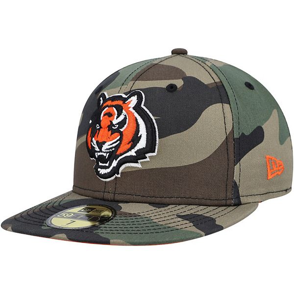 Men's New Era Camo Cincinnati Bengals Woodland 59FIFTY Fitted Hat