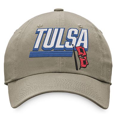 Men's Top of the World Khaki Tulsa Golden Hurricane Slice Adjustable Hat