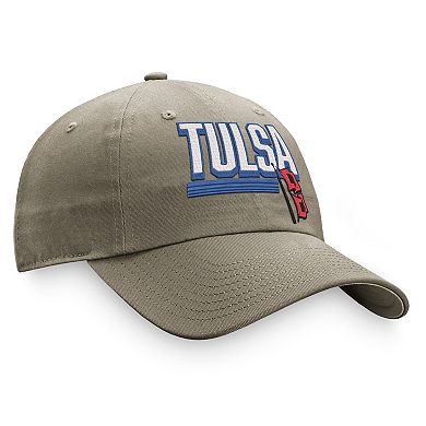 Men's Top of the World Khaki Tulsa Golden Hurricane Slice Adjustable Hat