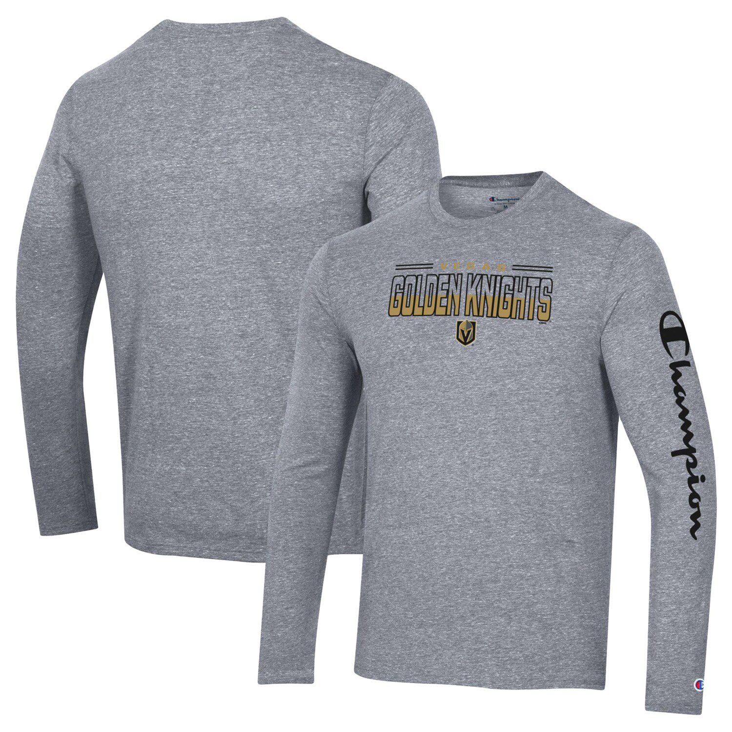 Men's New Orleans Saints Starter Gold Cross-Check V-Neck Long Sleeve T-Shirt