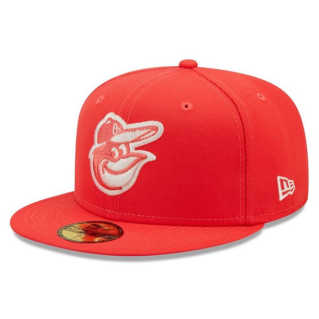 New Era Red Baltimore Orioles White Logo 59FIFTY Fitted Hat Red/White