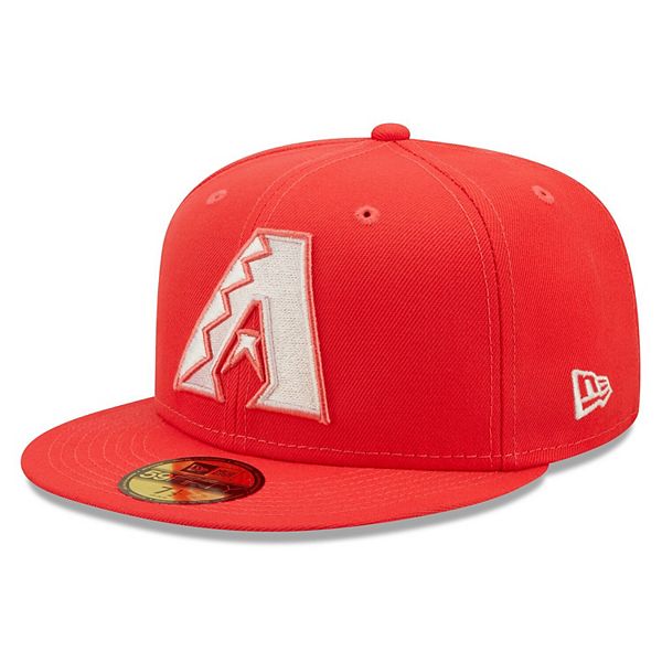 Men's New Era Red Arizona Diamondbacks Lava Highlighter Logo 59FIFTY ...