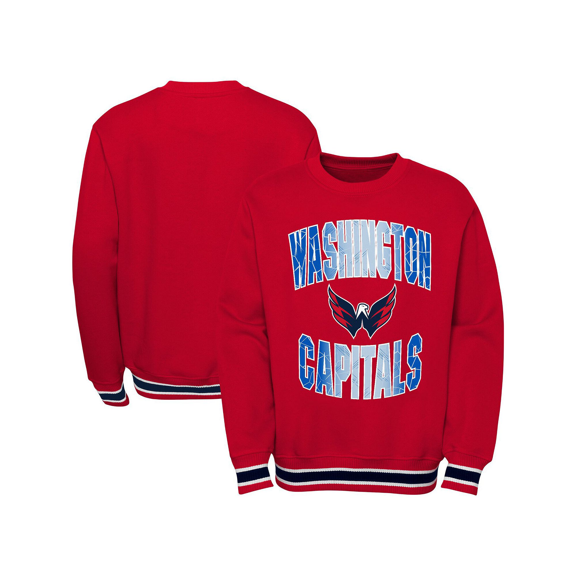 Youth Red Washington Capitals Classic Blueliner Pullover Sweatshirt, Boys,
