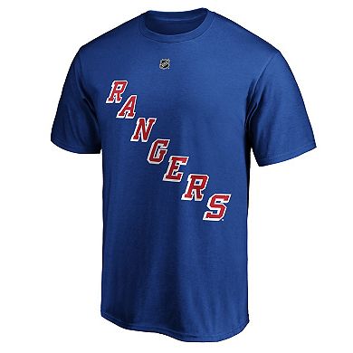 Men's Fanatics Branded Adam Fox Blue New York Rangers Authentic Stack Name & Number T-Shirt