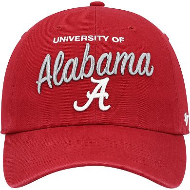 Women's '47 Crimson Alabama Crimson Tide Phoebe Clean Up Adjustable Hat