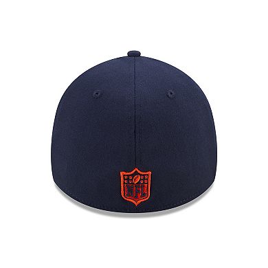 Men's New Era Orange/Navy Chicago Bears Shattered 39THIRTY Flex Hat