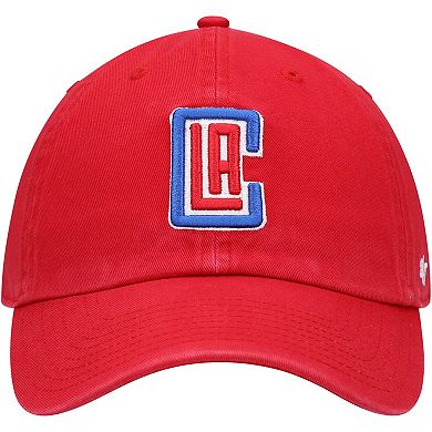Men's '47 Red LA Clippers Team Clean Up Adjustable Hat