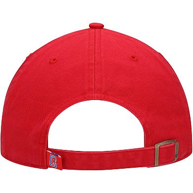 Men's '47 Red LA Clippers Team Clean Up Adjustable Hat