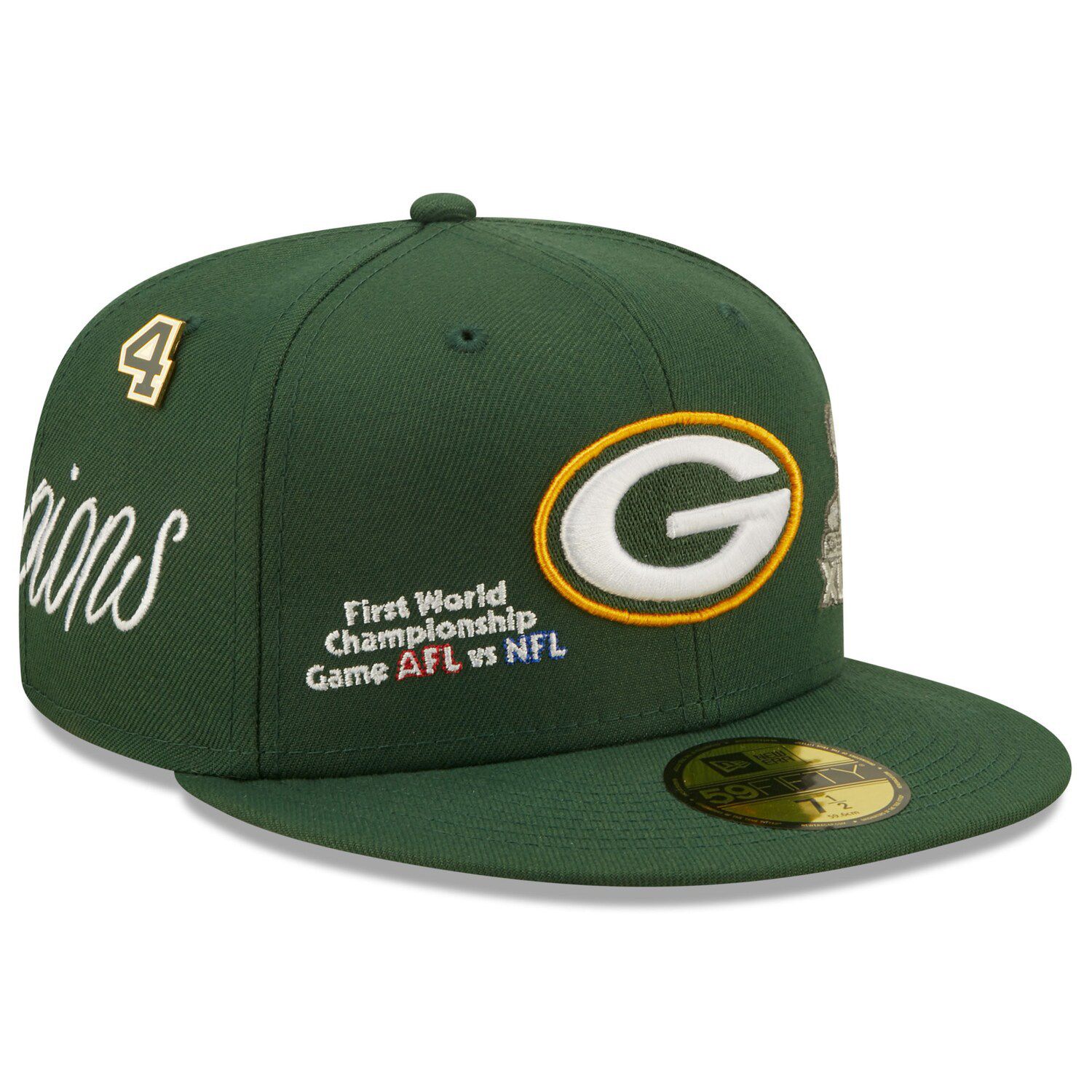 Green Bay Packers Mitchell & Ness Champ Stack Snapback Cap at the Packers  Pro Shop