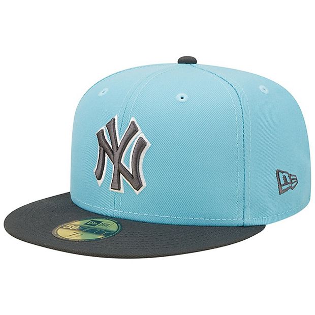 Men's New Era Light Blue/Charcoal New York Yankees Two-Tone Color Pack  59FIFTY Fitted Hat
