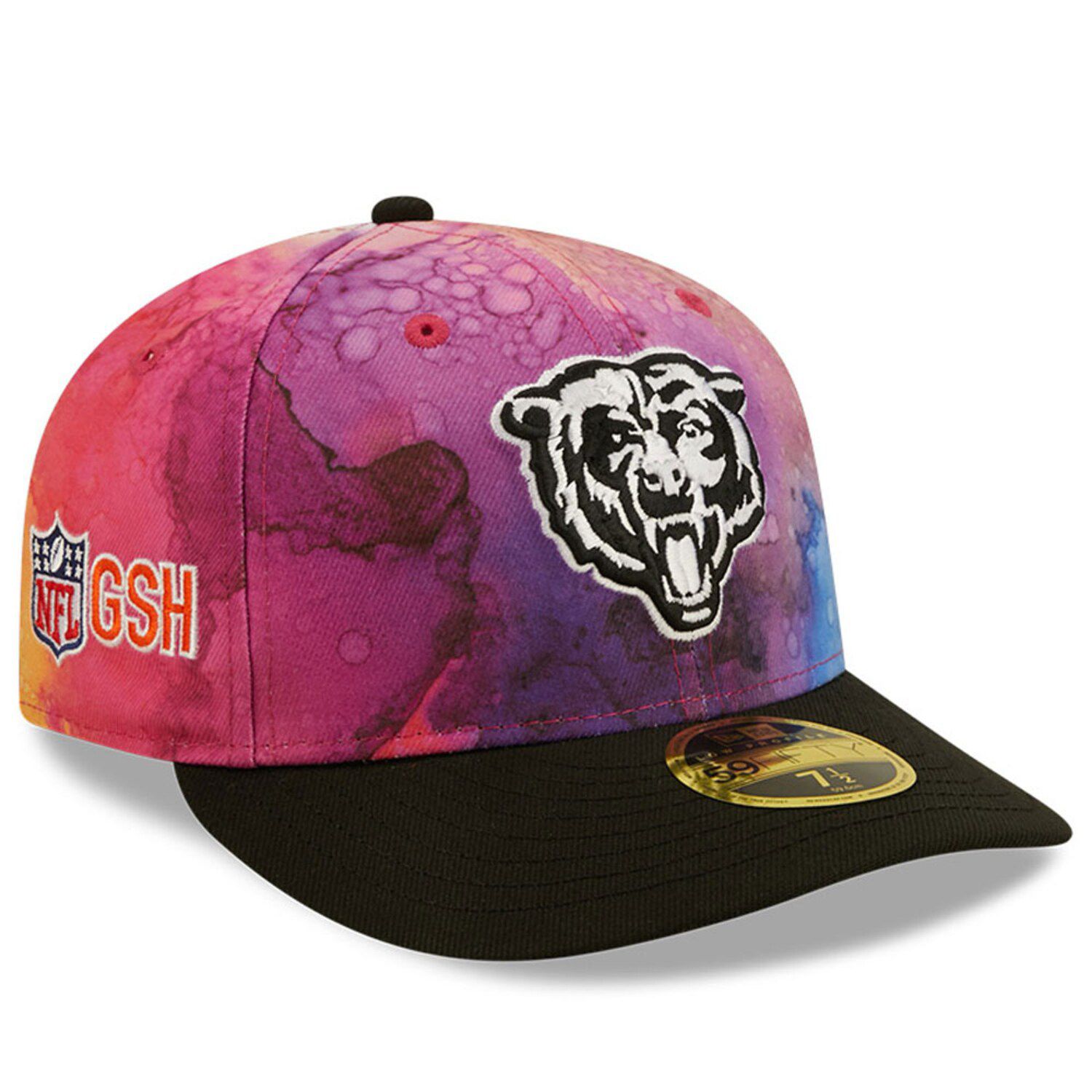 Men's New Era Pink/Black Chicago Bears 2022 NFL Crucial Catch 59FIFTY  Fitted Hat