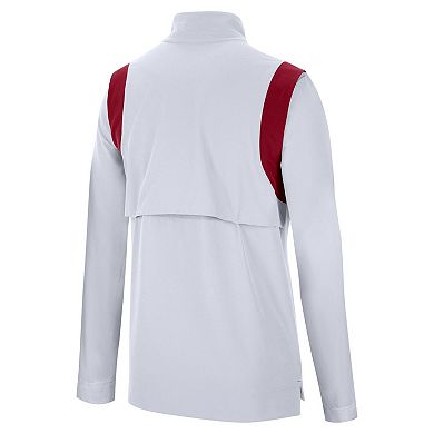 Men's Nike White Oklahoma Sooners Coach Quarter-Zip Top