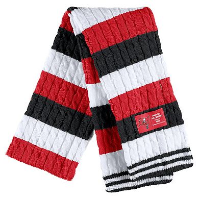 Women's WEAR by Erin Andrews Tampa Bay Buccaneers Striped Scarf & Gloves Set