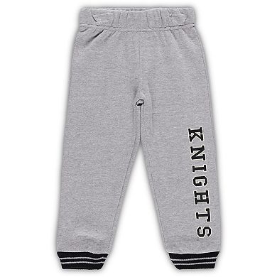 Toddler Colosseum Black/Heathered Gray UCF Knights Poppies Pullover Hoodie and Sweatpants Set