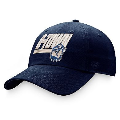 Men's Top of the World Navy Georgetown Hoyas Slice Adjustable Hat