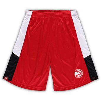 Men's Fanatics Branded Red Atlanta Hawks Big & Tall Champion Rush Practice Shorts