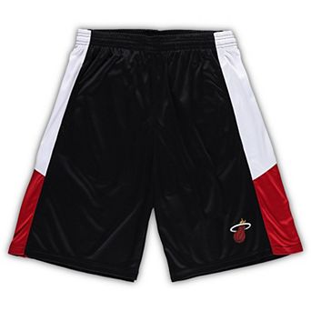 Men's Fanatics Branded Black Miami Heat Big & Tall Champion Rush Practice Shorts