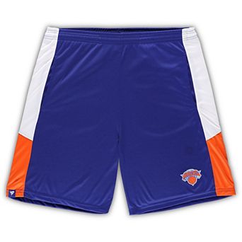 Men's Fanatics Branded Blue New York Knicks Big & Tall Champion Rush Practice Shorts