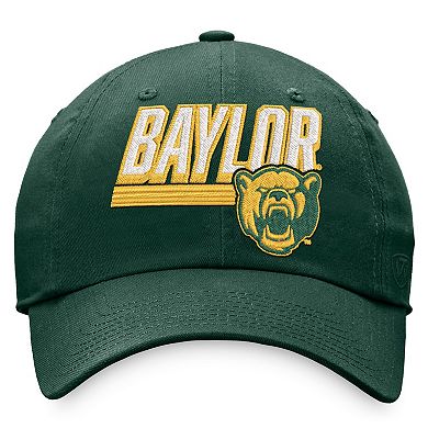 Men's Top of the World Green Baylor Bears Slice Adjustable Hat