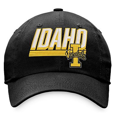 Men's Top of the World Black Idaho Vandals Slice Adjustable Hat