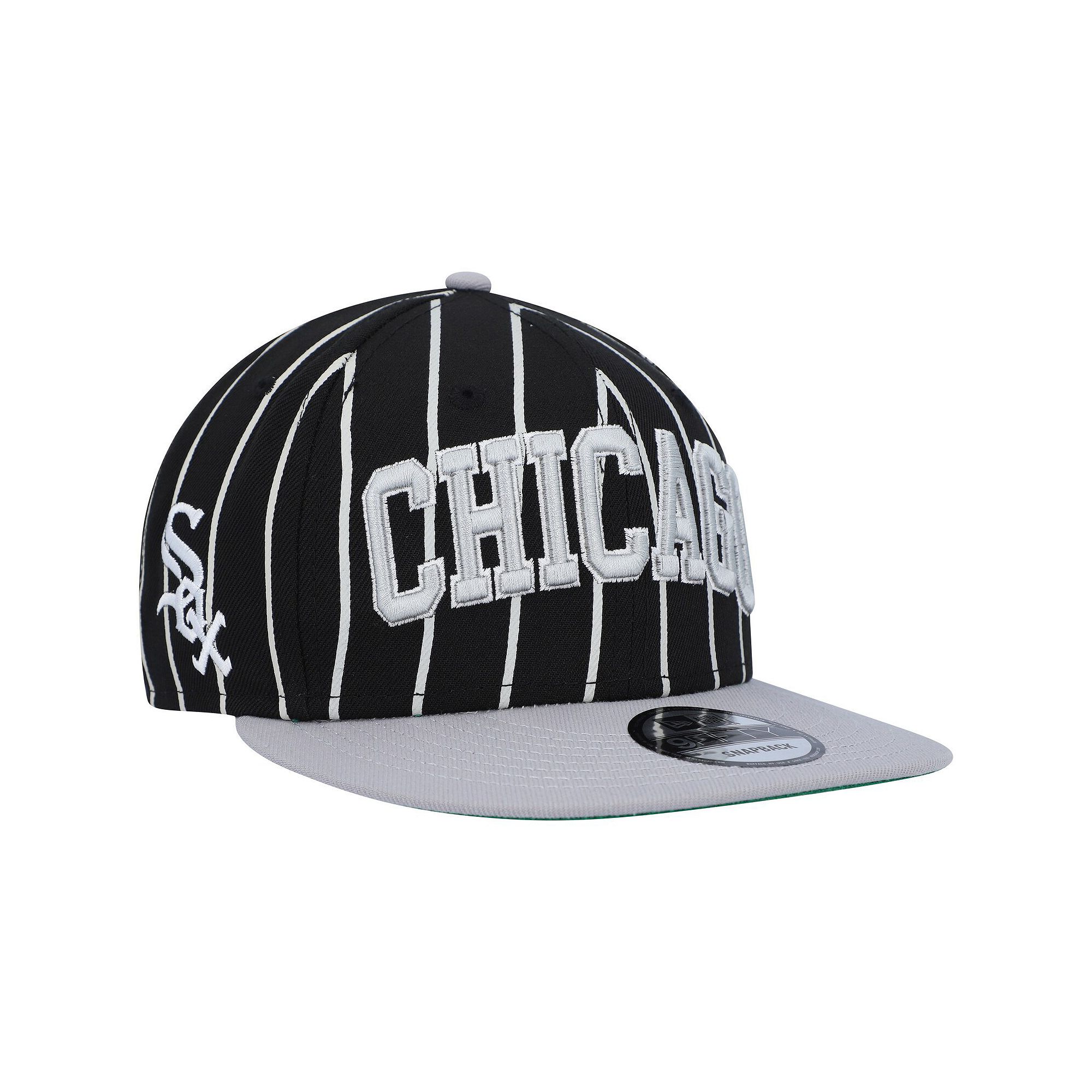 Mens New Era Black/Gray Chicago White Sox City Arch 9FIFTY Snapback Hat