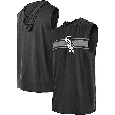 Men's New Era Black Chicago White Sox Sleeveless Pullover Hoodie